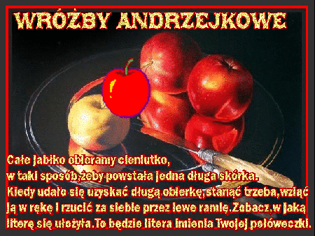 Wróżba z jabłkiem